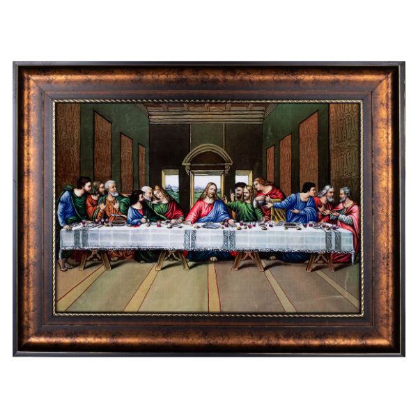 Sacred Supper – Iconic Velvet Art of Jesus' Last Supper