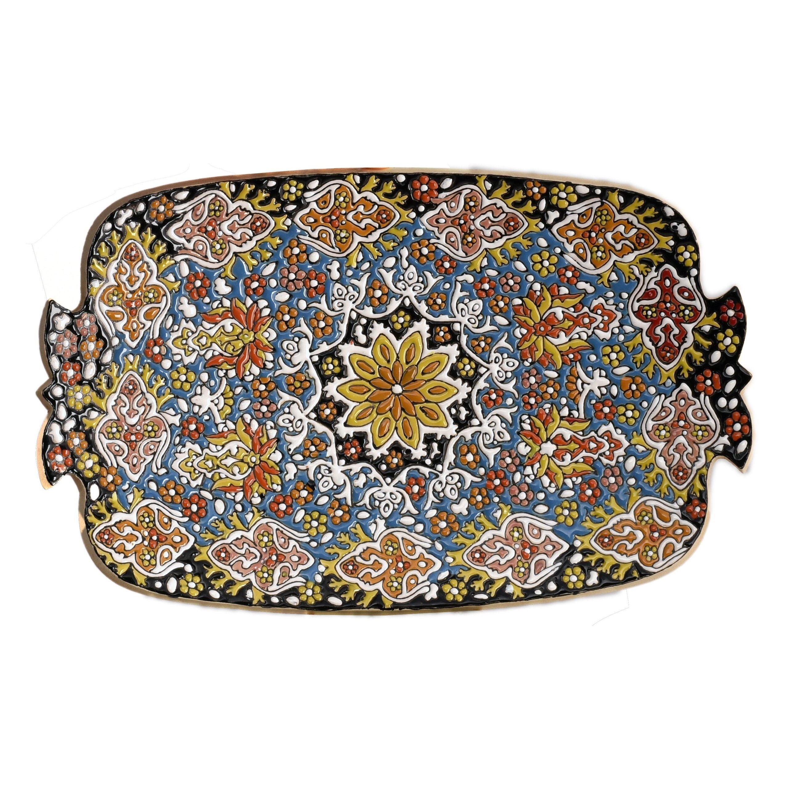 Handmade Persian Ceramic Plate – A Stunning Fusion of Art, Culture, & Home Decor Elegance