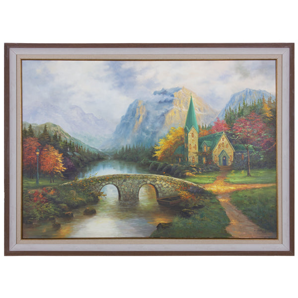Whispers of the Valley – Handmade Oil Painting on Canvas 82x112 cm (Framed)